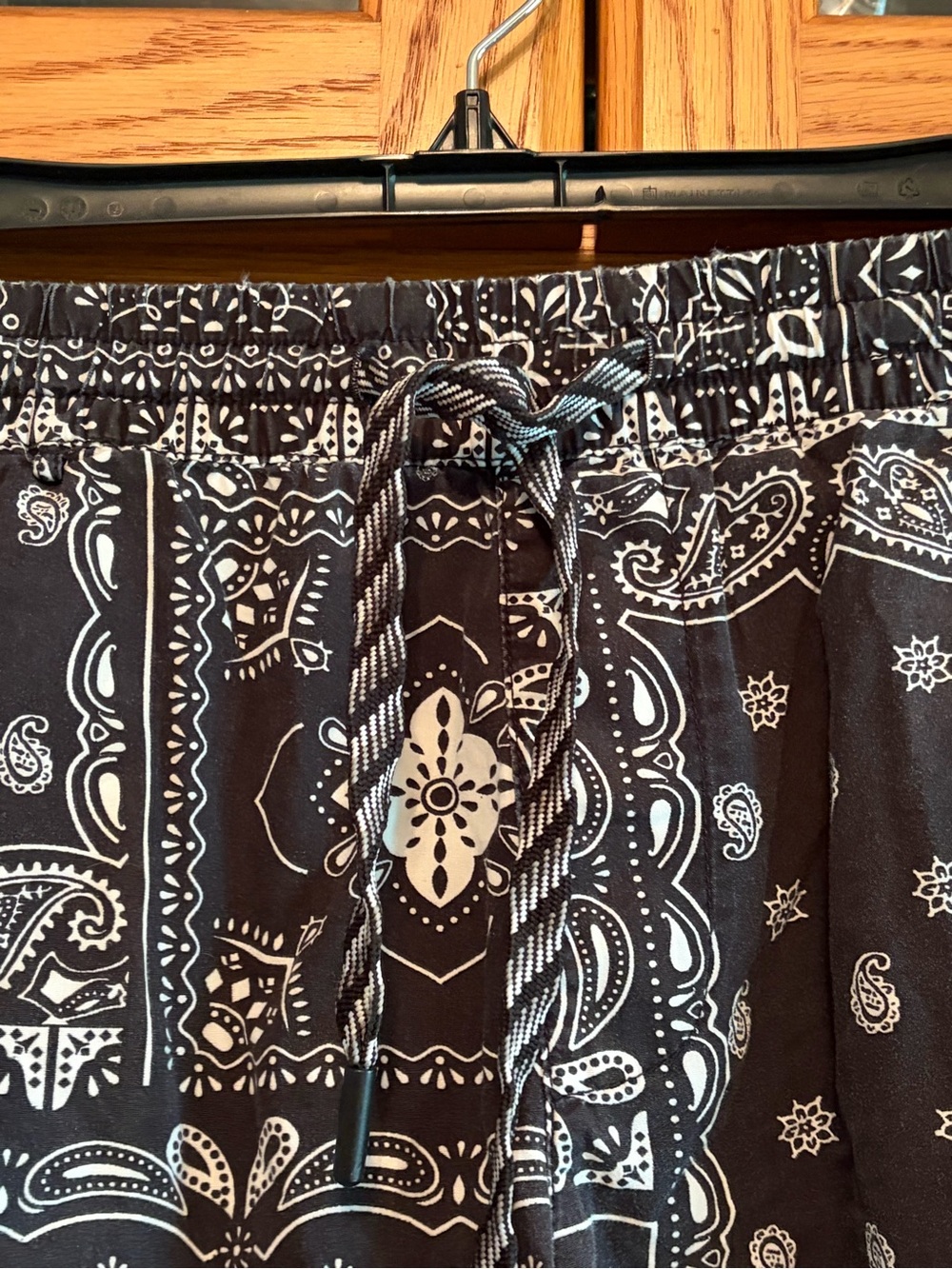 Cactus Man(Ricky Singh) men’s Black Bandana Print Swim Trunks size Med - Picture 3 of 5